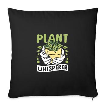 Horticulturist Botanist plant whisperer - Sofa pillowcase 17,3'' x 17,3'' (45 x 45 cm) - black - Front