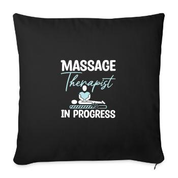 Massage therapist in progress - Sofakissenbezug 45 x 45 cm - Schwarz - Vorne