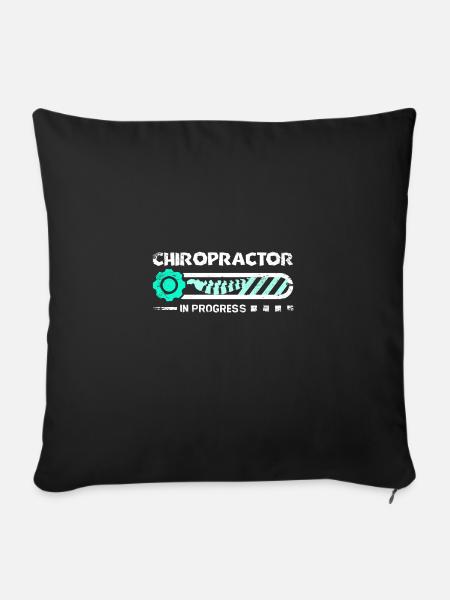 Chiropractor in progress - Sofakissenbezug 45 x 45 cm - Schwarz