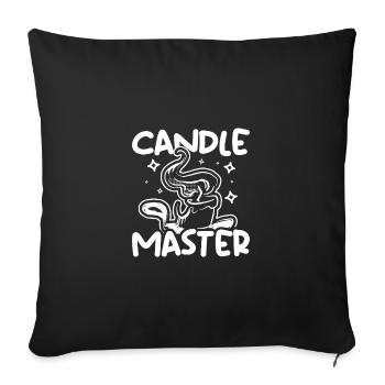 Candle Master candle making - Sofa pillowcase 17,3'' x 17,3'' (45 x 45 cm) - black - Front