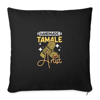 Handmade tamale artist - Sofakissenbezug 45 x 45 cm - Schwarz - Vorne