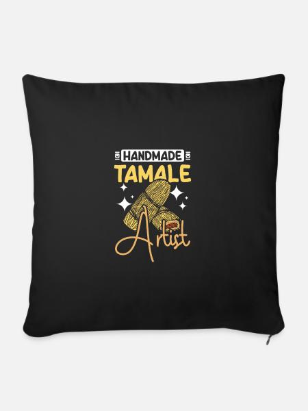 Handmade tamale artist - Sofakissenbezug 45 x 45 cm - Schwarz