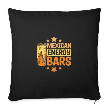 Tamale mexican energy bars - Sofa pillowcase 17,3'' x 17,3'' (45 x 45 cm) - black - Front