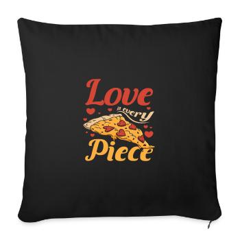 Love in every piece - Sofakissenbezug 45 x 45 cm - Schwarz - Vorne