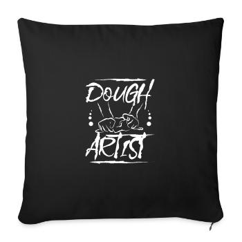 Baking bread baker dough artist - Sofakissenbezug 45 x 45 cm - Schwarz - Vorne