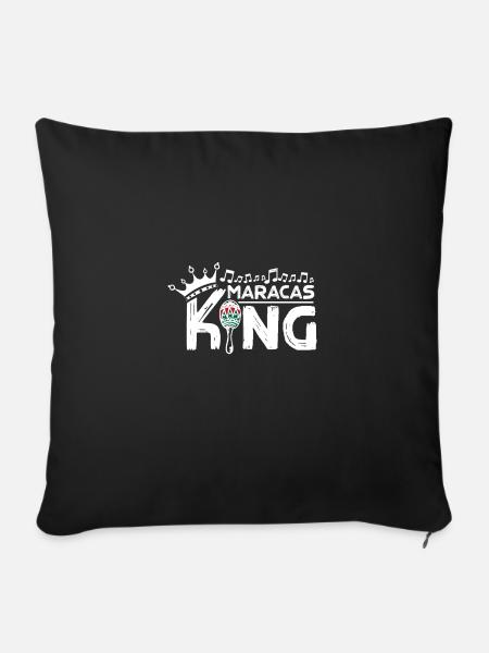 Boy Maracas King - Sofakissenbezug 45 x 45 cm - Schwarz