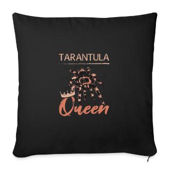 Girl Tarantula Queen - Sofa pillowcase 17,3'' x 17,3'' (45 x 45 cm) - black - Front