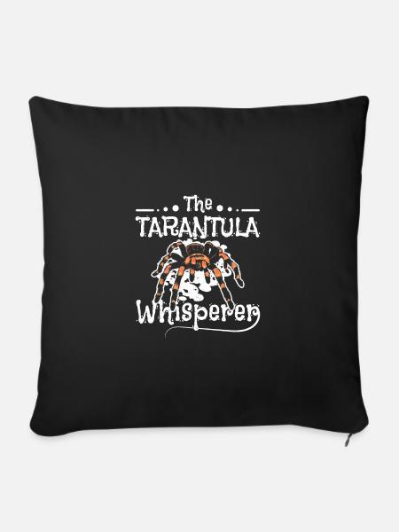 The spider tarantula whisperer - Sofakissenbezug 45 x 45 cm - Schwarz