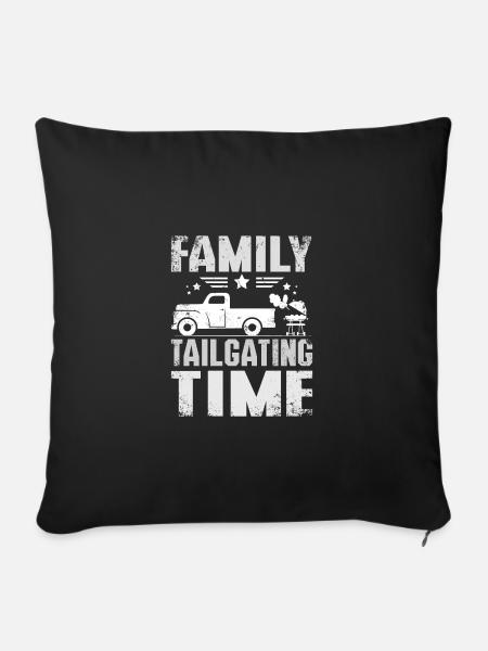 Family tailgate time - Sofakissenbezug 45 x 45 cm - Schwarz