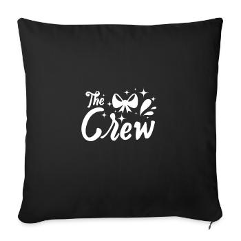 Équipe Mariée Demoiselle d’honneur l’équipage - Housse de coussin décorative 45 x 45 cm - noir - Devant