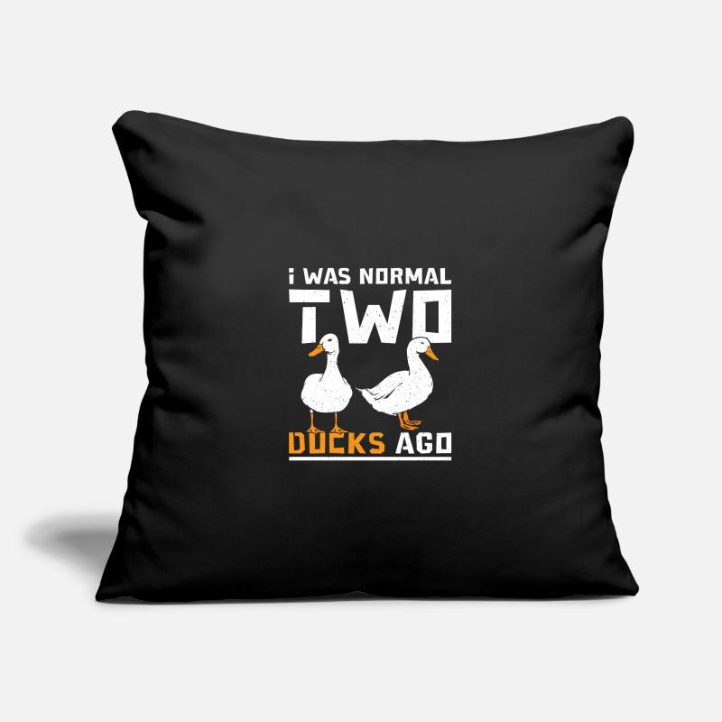 J’étais normal il y a deux canards de compagnie Housse de coussin décorative 45 x 45 cm