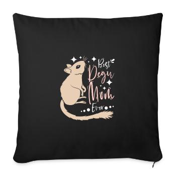 Meilleure maman octododon de tous les temps - Housse de coussin décorative 45 x 45 cm - noir - Devant