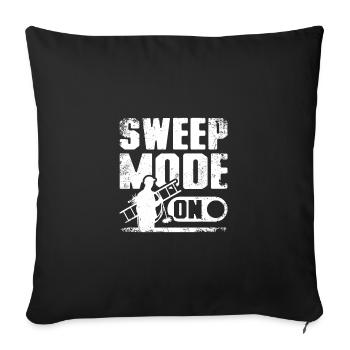 Chimney Sweep mode on - Sofa pillowcase 17,3'' x 17,3'' (45 x 45 cm) - black - Front