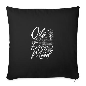 Essential oils for every mood - Sofakissenbezug 45 x 45 cm - Schwarz - Vorne