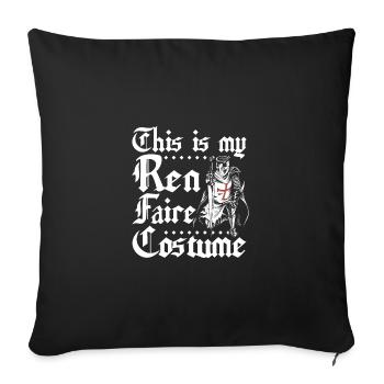 C’est mon costume de ren faire - Housse de coussin décorative 45 x 45 cm - noir - Devant