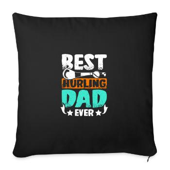 Fête des pères Meilleur papa hurleur de tous les temps - Housse de coussin décorative 45 x 45 cm - noir - Devant