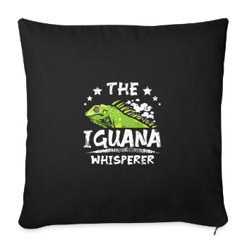 The Iguana whisperer - Sofa pillowcase 17,3'' x 17,3'' (45 x 45 cm) - black - Front