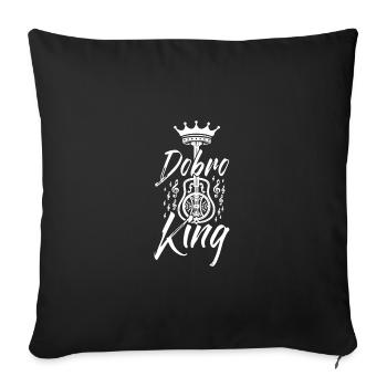 Dobro King - Sofa pillowcase 17,3'' x 17,3'' (45 x 45 cm) - black - Front
