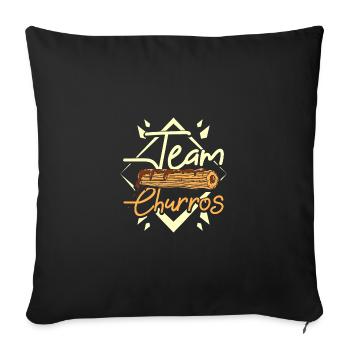 L’équipe des Churros - Housse de coussin décorative 45 x 45 cm - noir - Devant