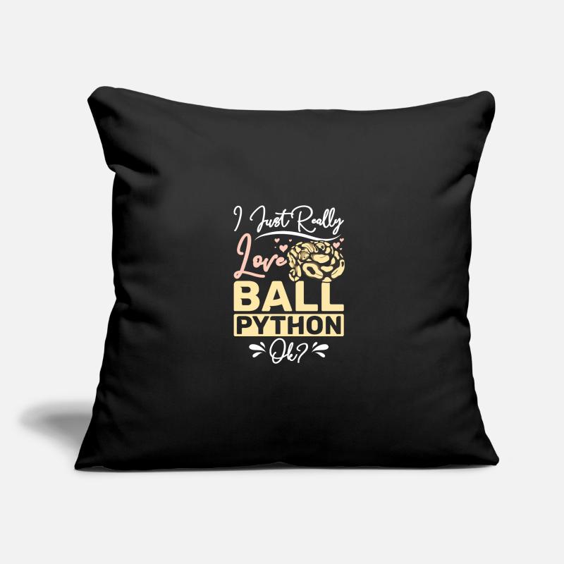 J’aime vraiment le python royal, d’accord ? Housse de coussin décorative 45 x 45 cm