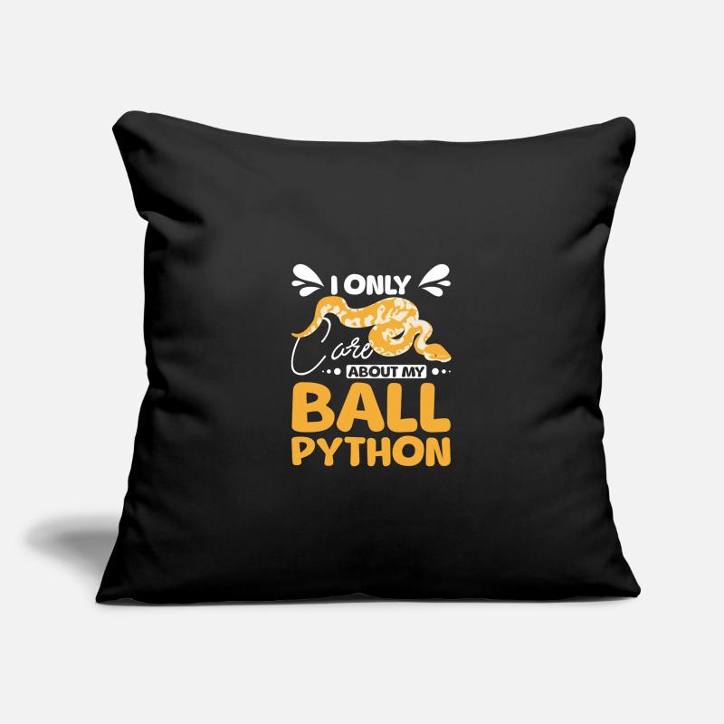 Je ne me soucie que de mon python royal Housse de coussin décorative 45 x 45 cm