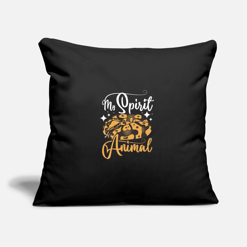 Mon animal spirituel Python royal Housse de coussin décorative 45 x 45 cm