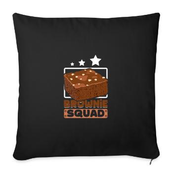 Escouade Brownie - Housse de coussin décorative 45 x 45 cm - noir - Devant