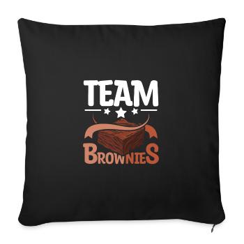 Équipe Brownies - Housse de coussin décorative 45 x 45 cm - noir - Devant