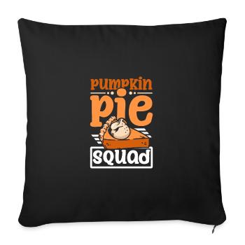 Pumpkin pie squad - Sofakissenbezug 45 x 45 cm - Schwarz - Vorne