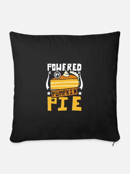 Powered by Pumpkin pie - Sofakissenbezug 45 x 45 cm - Schwarz