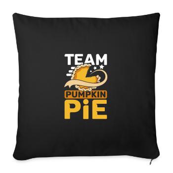 Team Pumpkin pie - Sofakissenbezug 45 x 45 cm - Schwarz - Vorne