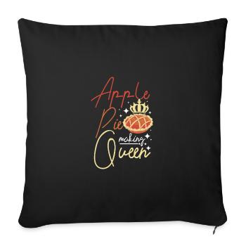 Apple pie making queen - Sofakissenbezug 45 x 45 cm - Schwarz - Vorne