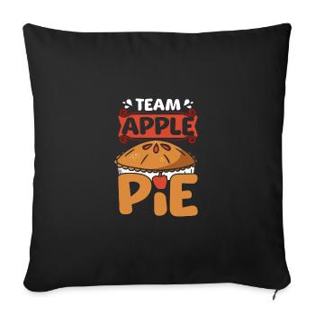 Team Apple pie - Sofakissenbezug 45 x 45 cm - Schwarz - Vorne