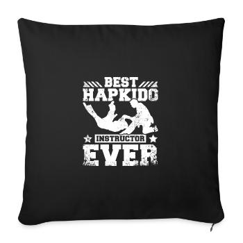 Meilleur instructeur de Hapkido de tous les temps - Housse de coussin décorative 45 x 45 cm - noir - Devant