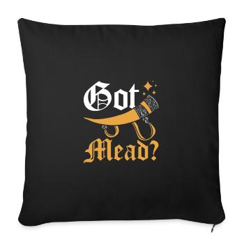 Foire de la Renaissance Vous avez de l’hydromel ? - Housse de coussin décorative 45 x 45 cm - noir - Devant
