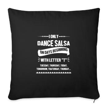 Salsa Dancer Dancer - Sofa pillowcase 17,3'' x 17,3'' (45 x 45 cm) - black - Front