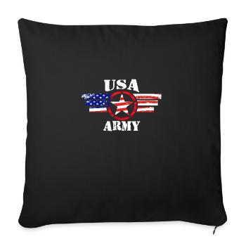 USA ARMY - Sofakissenbezug 45 x 45 cm - Schwarz - Vorne