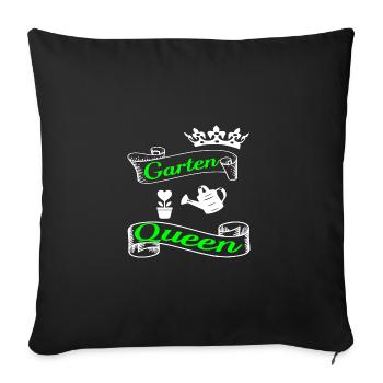 Garten - Sofakissenbezug 45 x 45 cm - Schwarz - Vorne