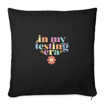 In My Testing Era Test Day Teacher Student Groovy - Sofakissenbezug 45 x 45 cm - Schwarz - Vorne
