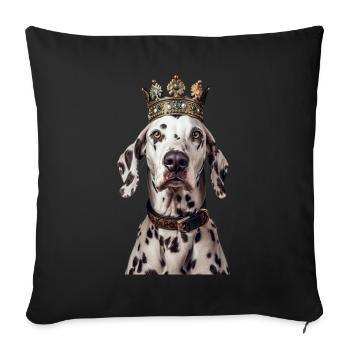 Dalmatian - Sofa pillowcase 17,3'' x 17,3'' (45 x 45 cm) - black - Front