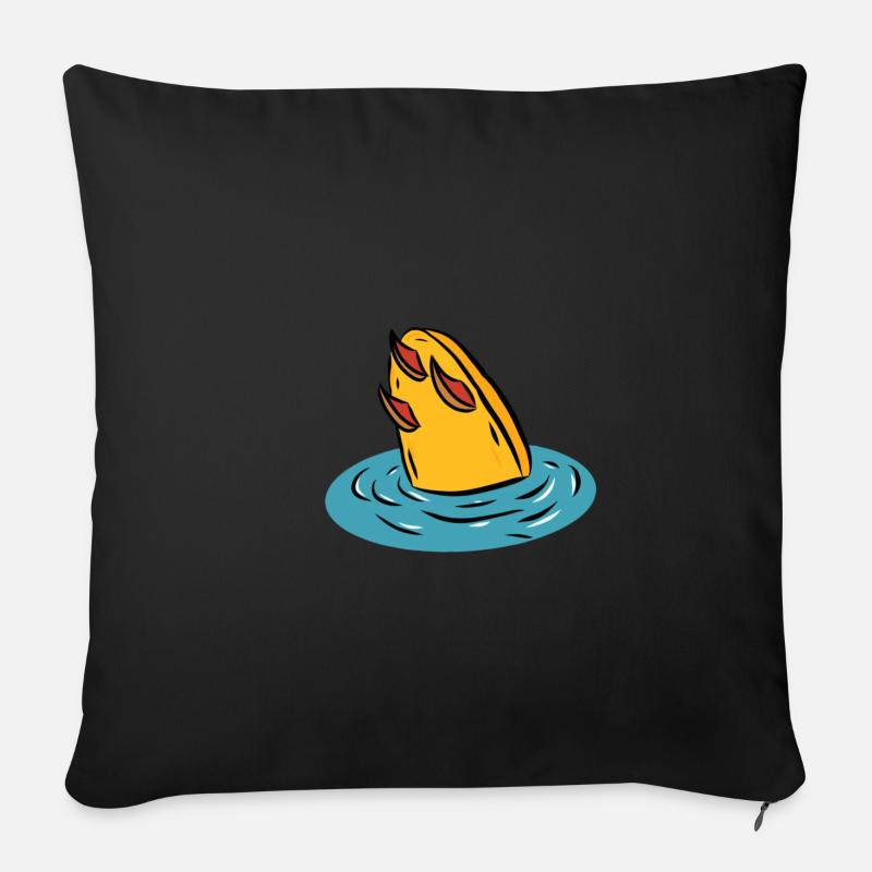 Surf - Sofakissenbezug 45 x 45 cm - Schwarz