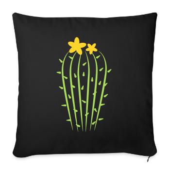Cactus Costume Plante Carnaval Cactus Carnaval - Housse de coussin décorative 45 x 45 cm - noir - Devant