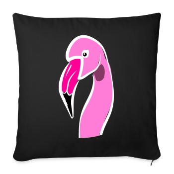 Flamingos Flamingo - Housse de coussin décorative 45 x 45 cm - noir - Devant
