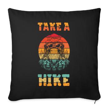 Take a hike - Sofakissenbezug 45 x 45 cm - Schwarz - Vorne