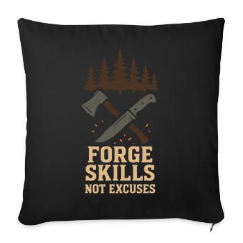 Survival Powers Boscroon Ferocious Abilities - Sofa pillowcase 17,3'' x 17,3'' (45 x 45 cm) - black - Front