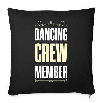 Dancing Crew - Sofakissenbezug 45 x 45 cm - Schwarz - Vorne