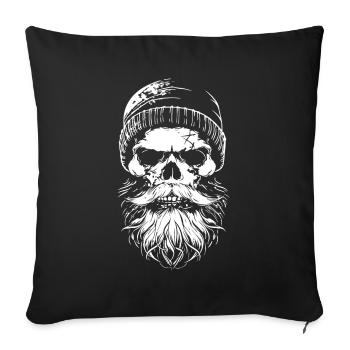 Lumberjack Skull Lumberjack - Sofa pillowcase 17,3'' x 17,3'' (45 x 45 cm) - black - Front