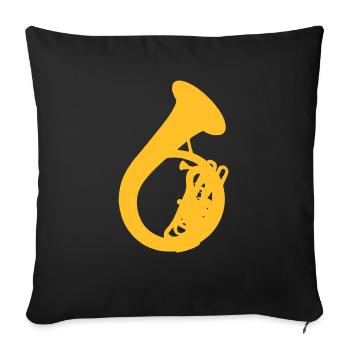 helicon - Housse de coussin décorative 45 x 45 cm - noir - Devant