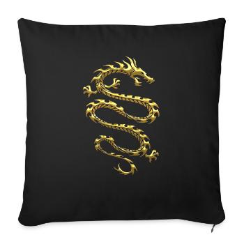 Dragons fantasy dragons spirit reptiles beasts - Sofa pillowcase 17,3'' x 17,3'' (45 x 45 cm) - black - Front