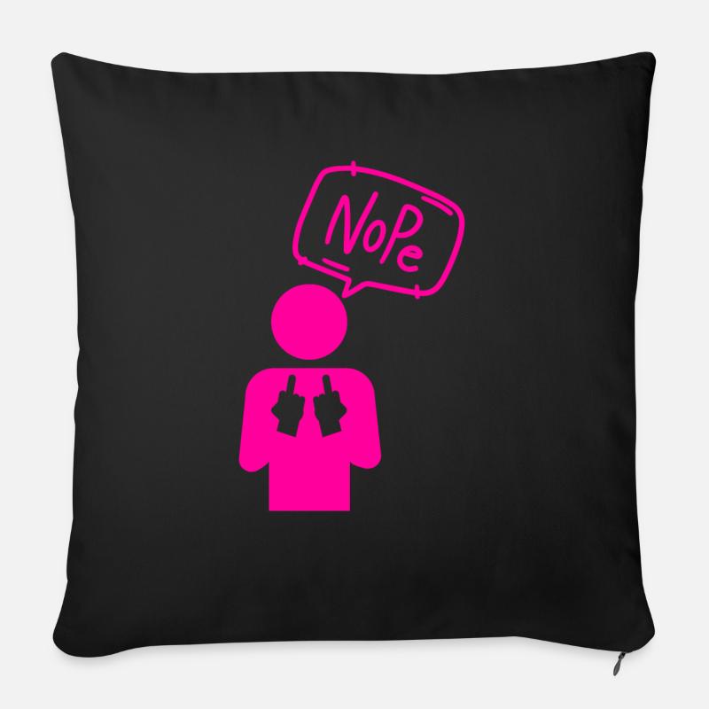 Nope - Sofakissenbezug 45 x 45 cm - Schwarz